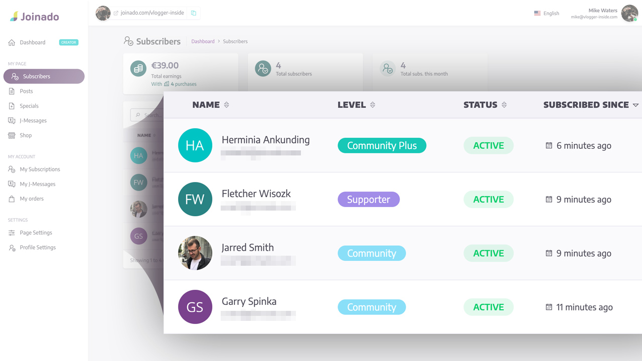 Joinado: Community - Your community is really valuable